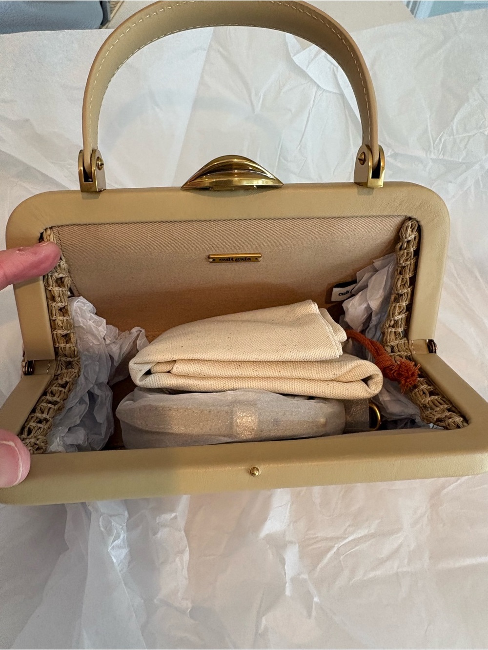 cult gaia mini Zuma crossbody bag in sand color - Picture 6 of 12
